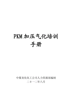 PKM加压气化培训手册.docx