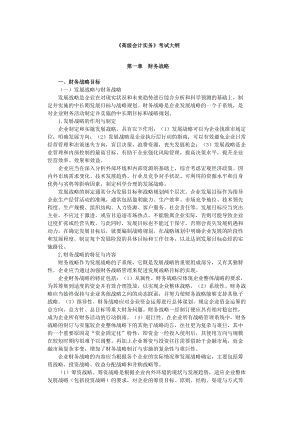 高级会计实务大纲.docx