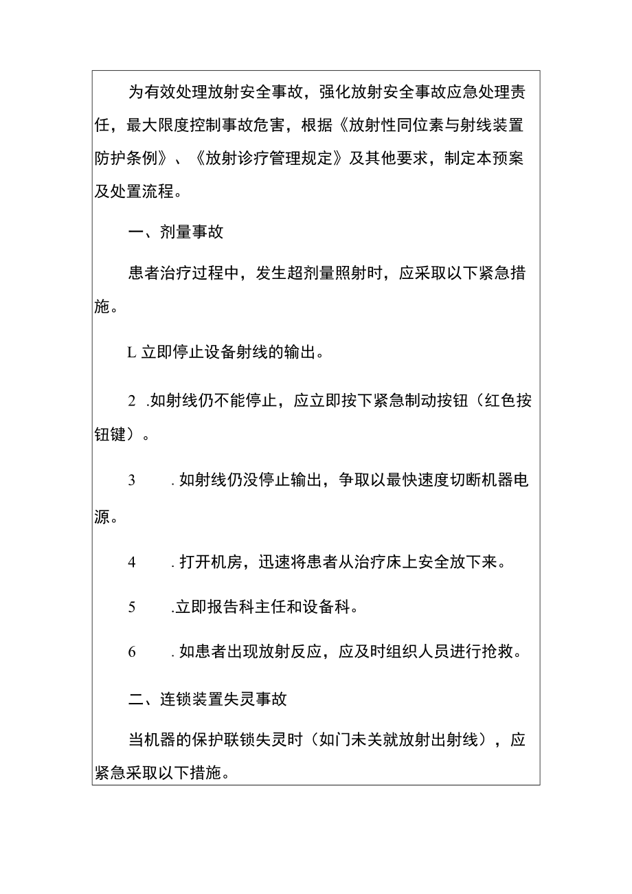 2022卫生院医院放射安全事件应急预案（完整版）.docx_第2页