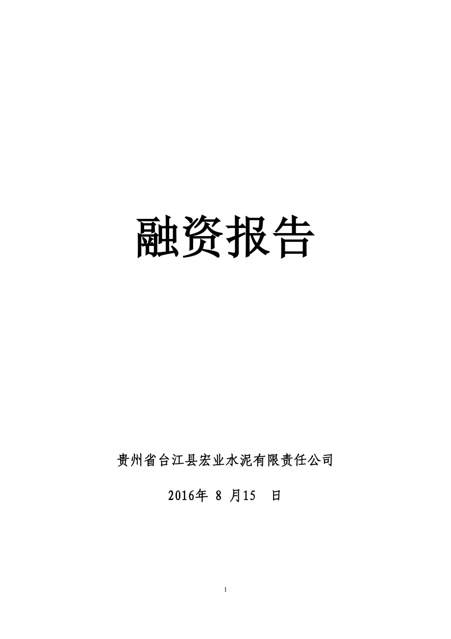 融资报告概述.docx_第1页