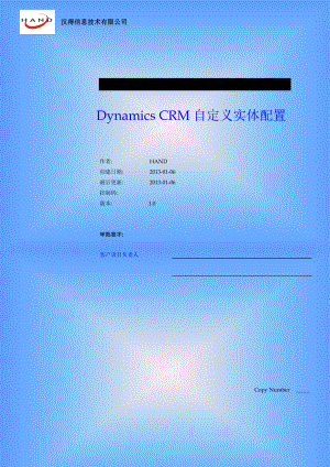 微软DynamicsCRM自定义实体配置.docx