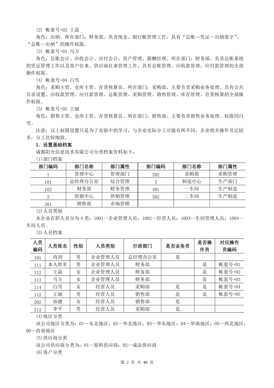 用友ERP872课堂演示实验(40页全套资料.docx_第2页