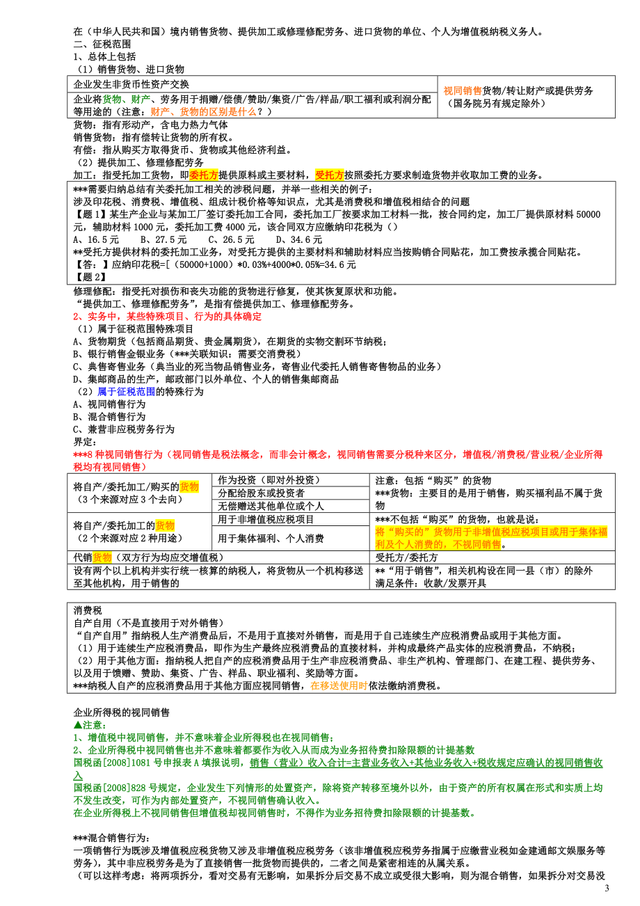 财务会计与税务管理知识分析自学笔记.docx_第3页