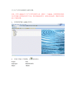 SAP LSMW手工生产订单作业量批导入.docx