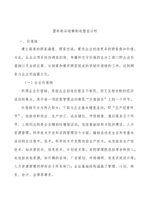 塑料制品规模制造壁垒分析.docx