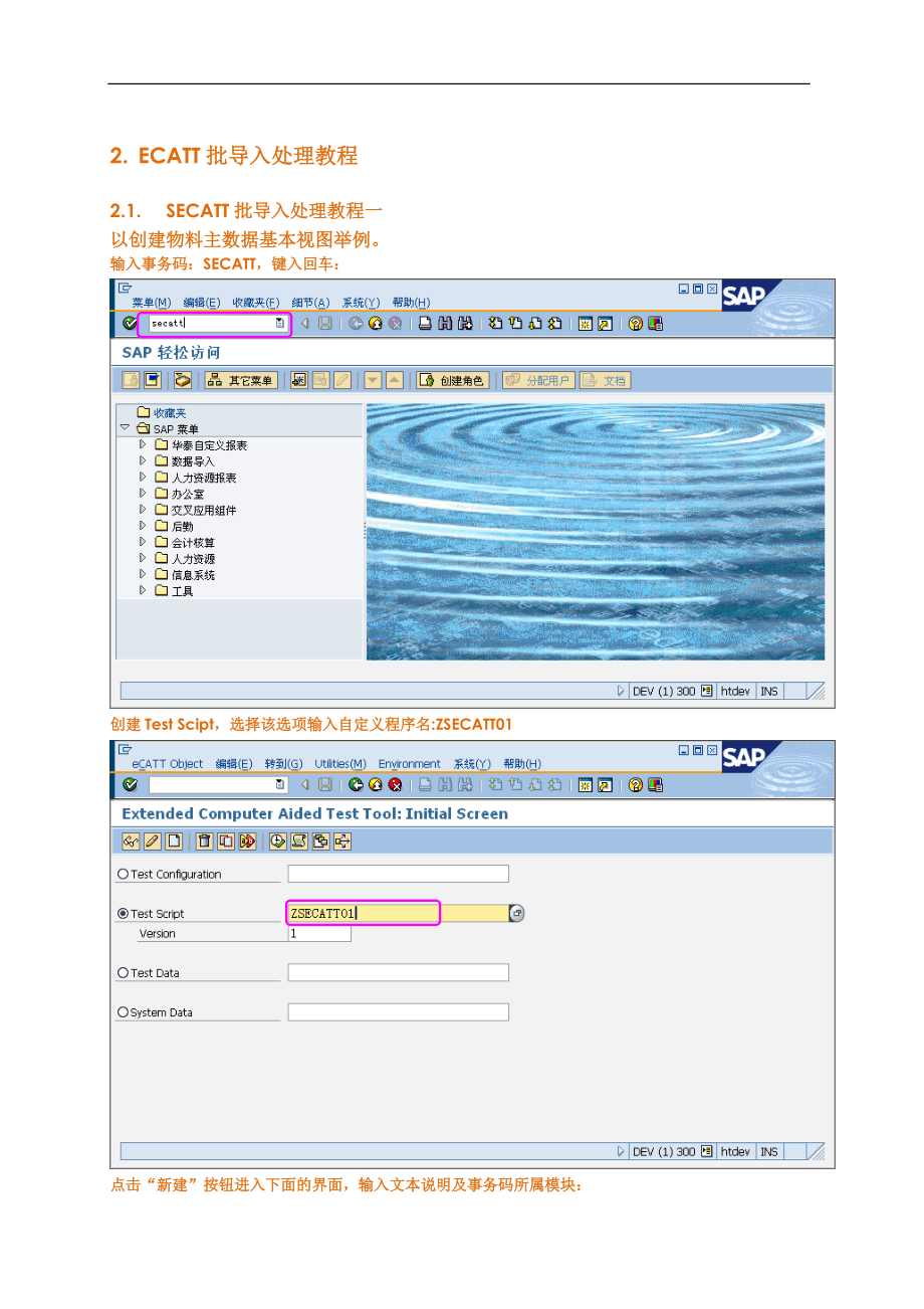 sap数据批量导入教程、BDC实例详细讲解步骤.docx_第2页