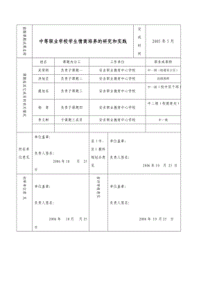 适合当地经济的中职生职业素养培养体系的构建与实施.docx