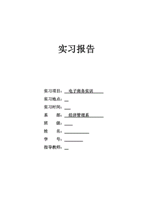 电子商务实习报告范本.docx