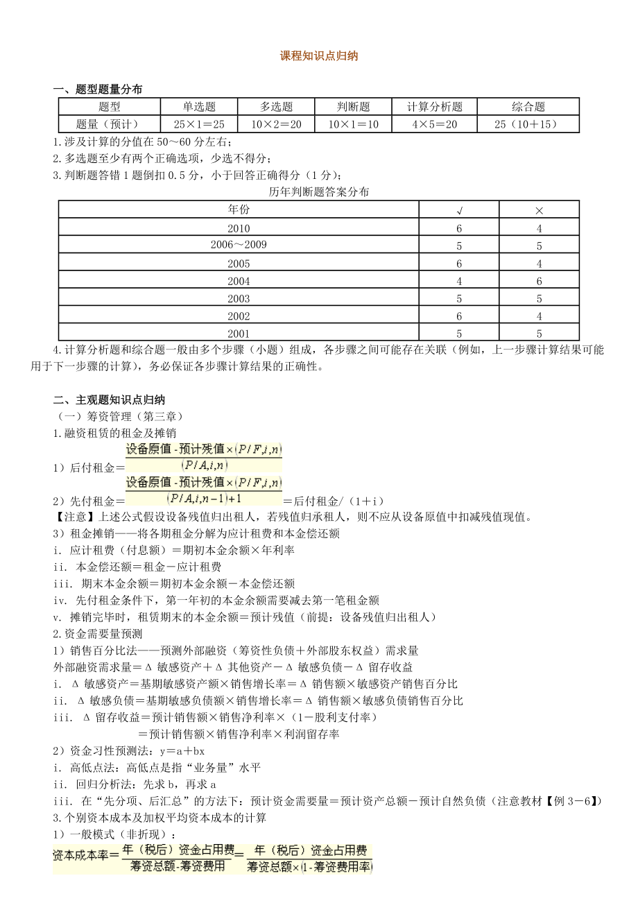 财务管理考试重点.docx_第1页