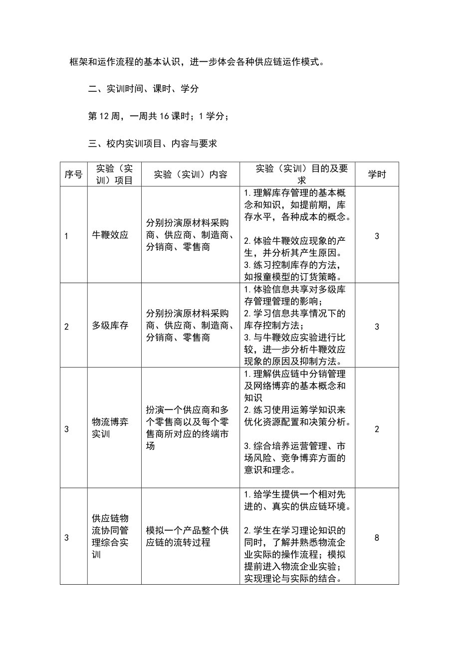 XXXX年供应链物流综合实训指导书.docx_第2页