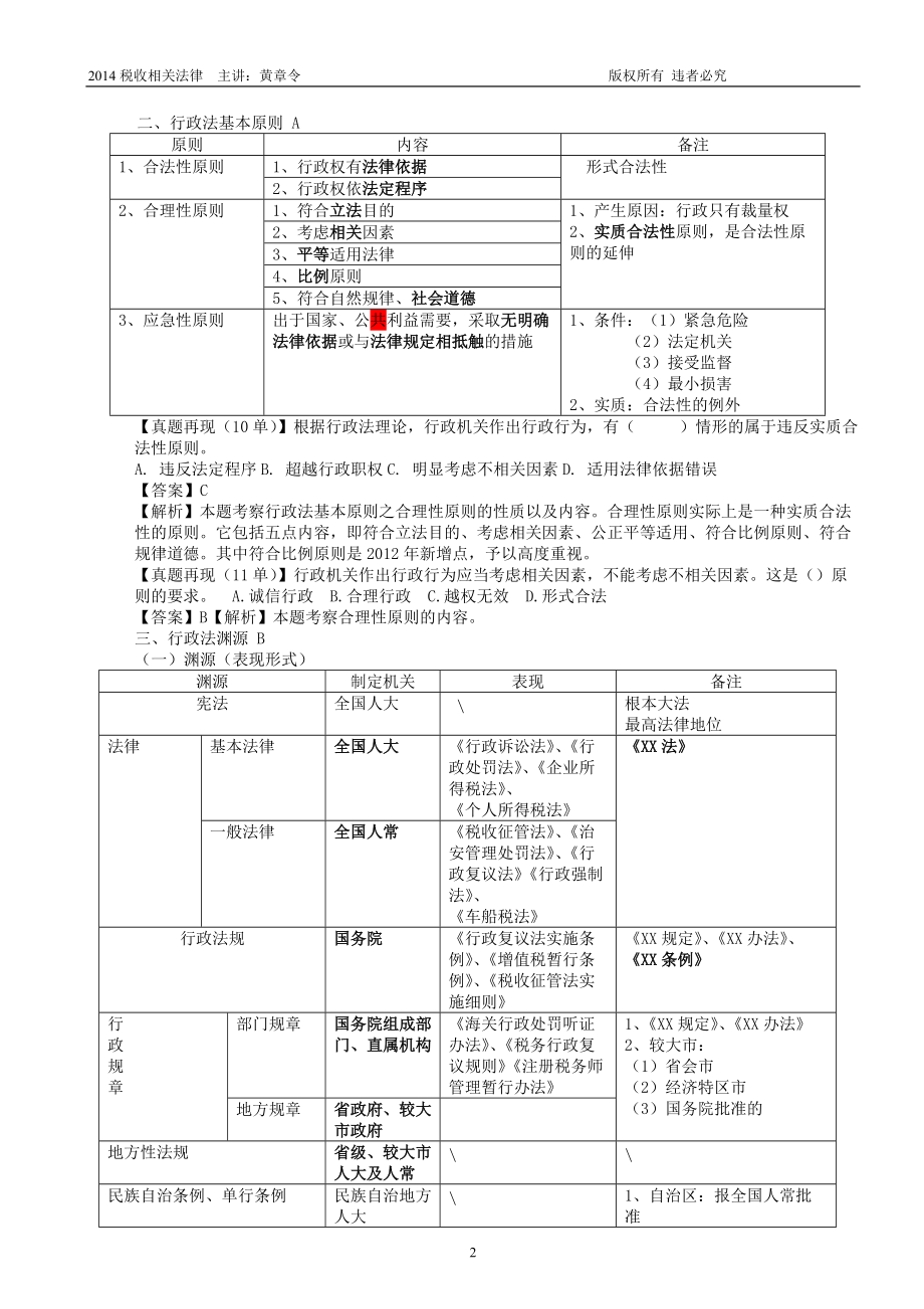 注册税务师-税收相关法律-黄章令-第一篇.docx_第2页