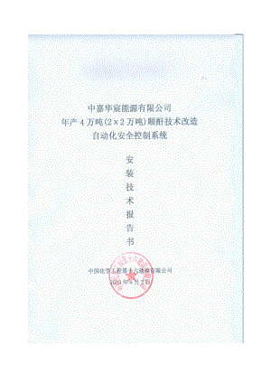 某能源有限公司自动化安全控制系统技术报告书.docx