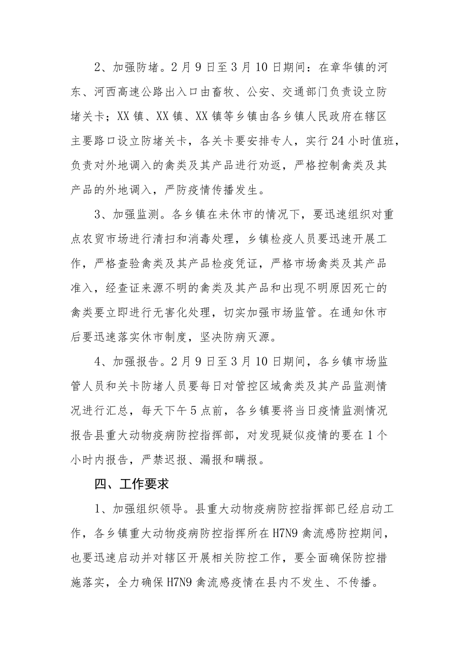 H7N9禽流感疫情防控工作方案.docx_第2页