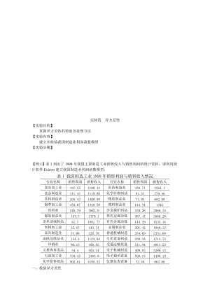 计量经济学实验教学案例实验四异方差.docx