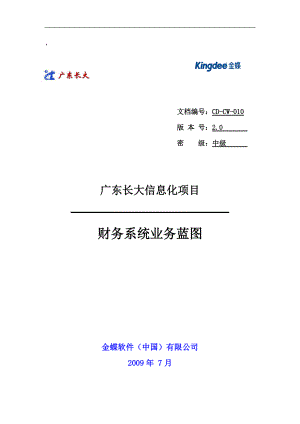 某公司信息化项目财务系统业务蓝图.docx