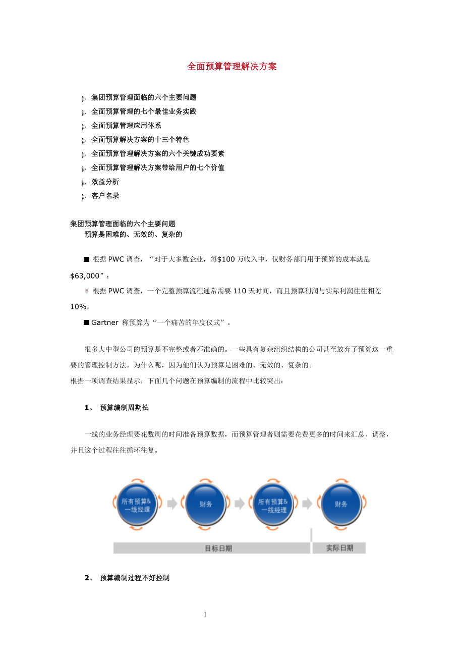 集团全面预算管理解决方案(DOC 17).docx_第1页