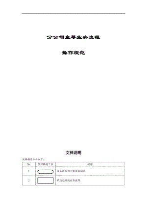 分公司主要业务流程操作规范.docx