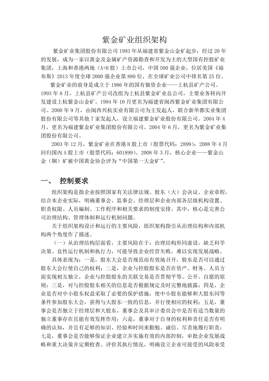 资金矿业内部控制与分析.docx_第2页