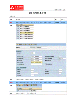 SAPSD模块基本配置.docx