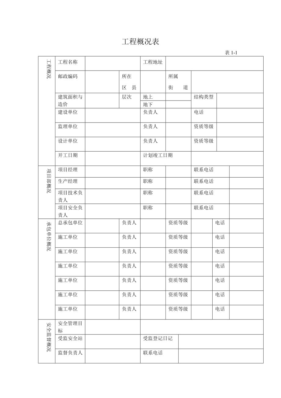 安全质量标准化达标实施手册表格.docx_第1页