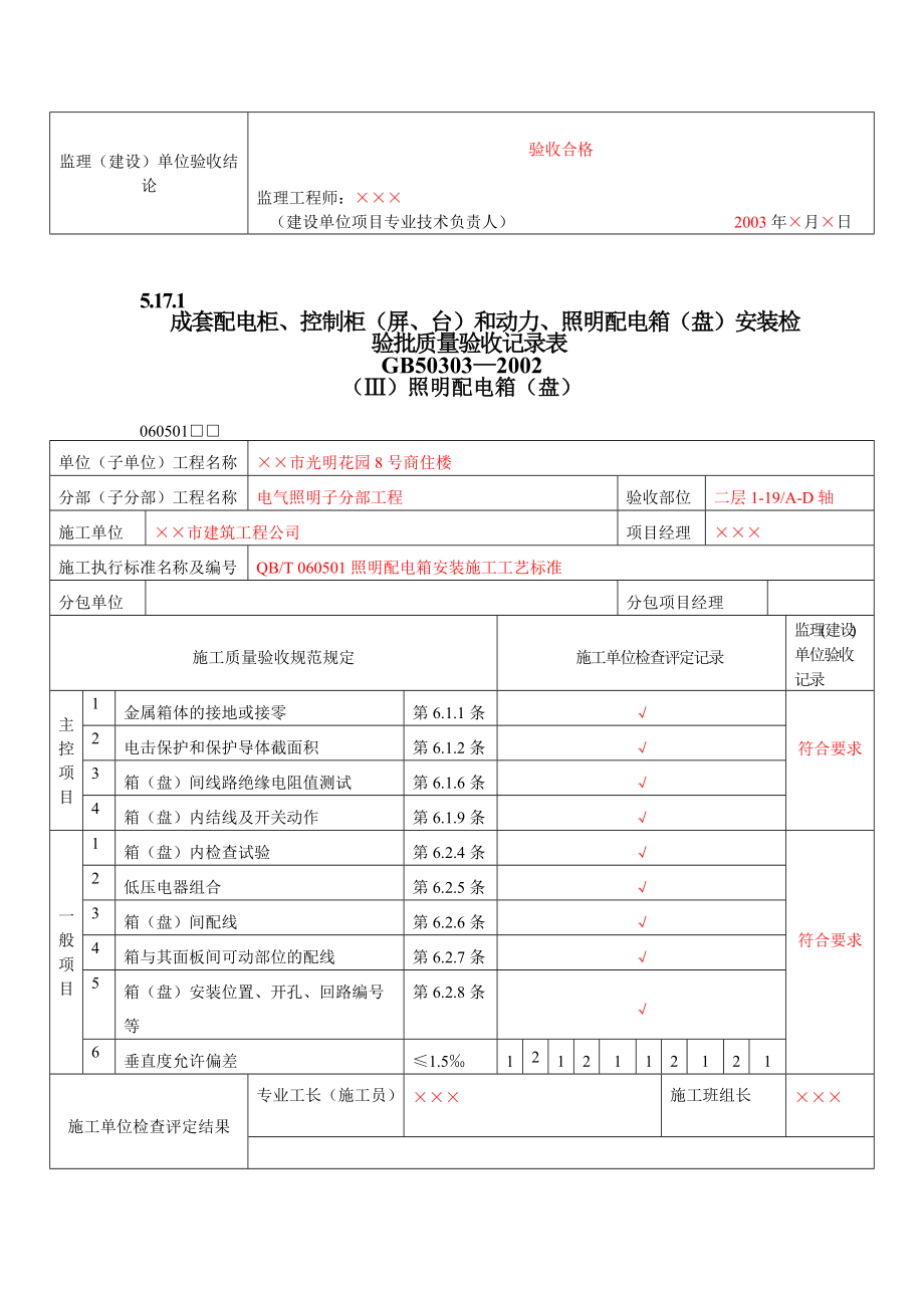 5_建筑电气工程检验批质量验收记录表.docx_第3页