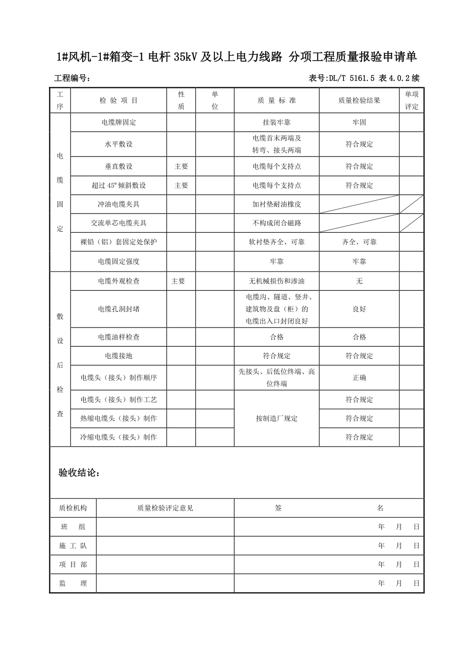 35kv及以上电力线路分项工程质量检验评定表.docx_第2页