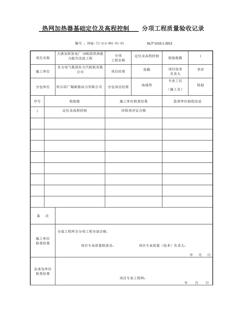 土建检验批质量验收记录培训资料.docx_第1页