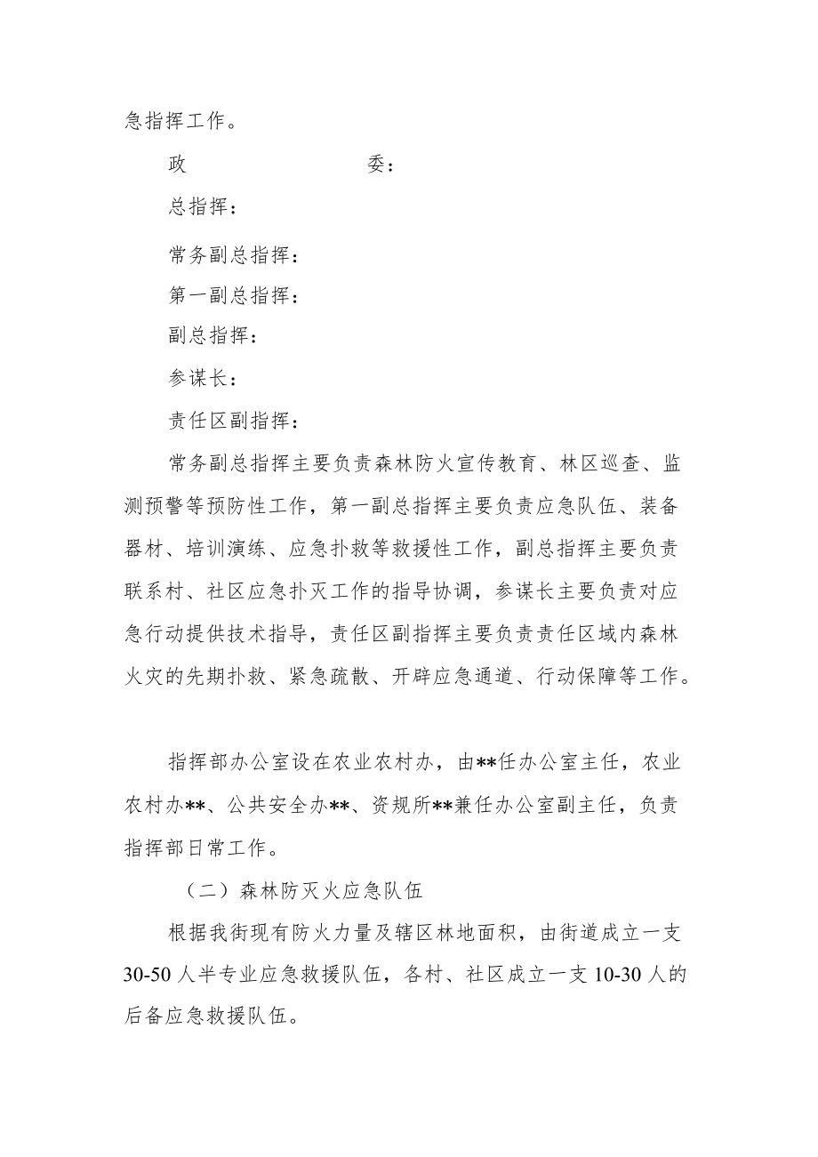 街道森林火灾应急预案.docx_第2页