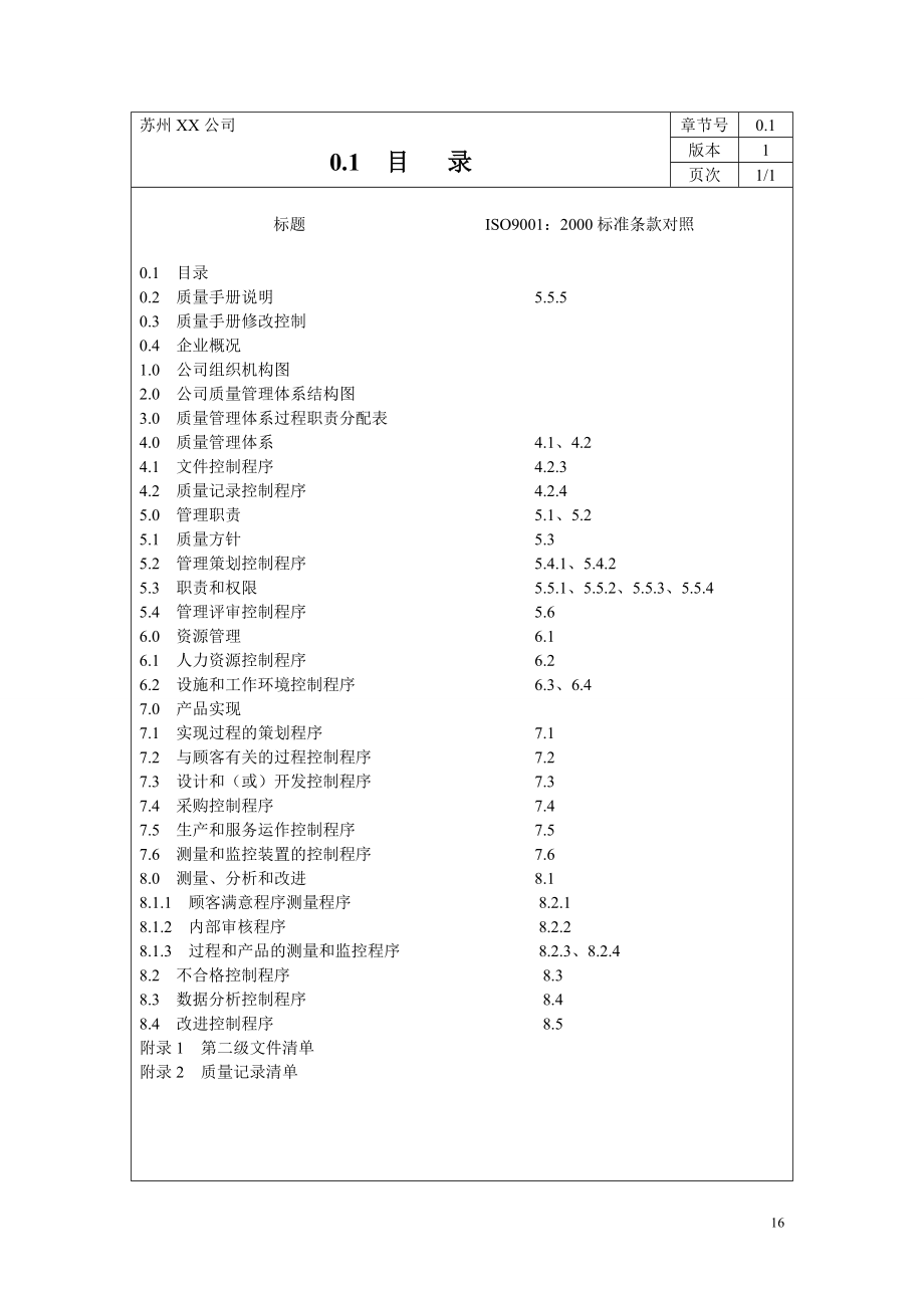 质量手册程序文件表单全套.docx_第3页