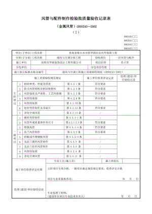 风管与配件制作检验批质量验收记录表(金属风管)(Ⅰ).docx