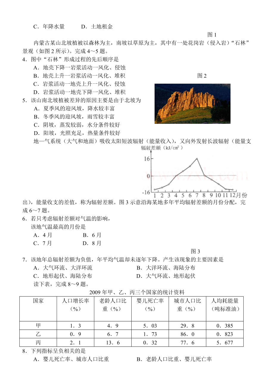 文科综合能力测试质量检查.docx_第2页