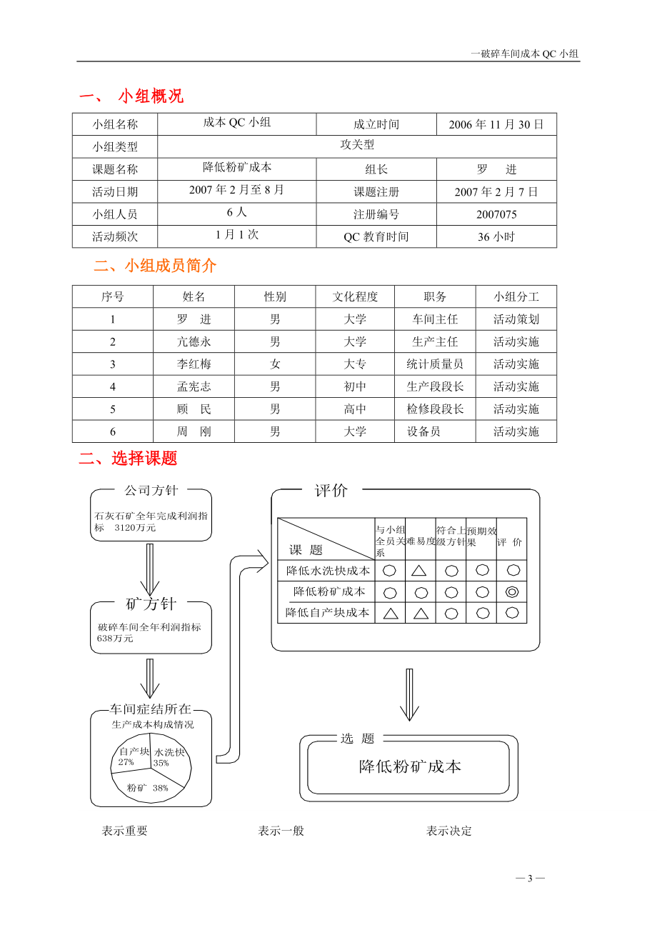 QC成果范文降低粉矿成本.docx_第3页