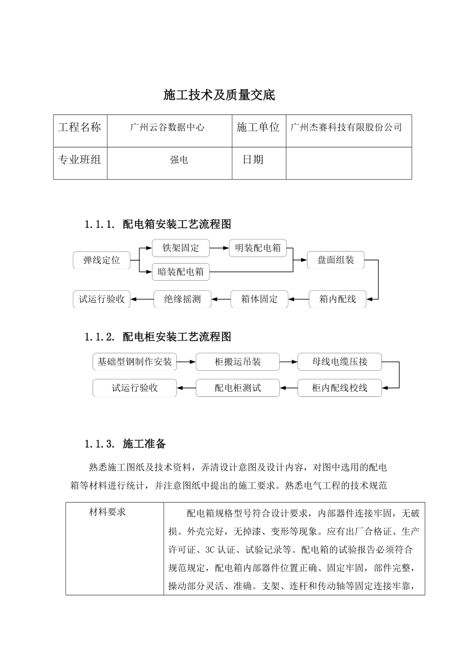 强电施工技术及质量交底.docx_第1页