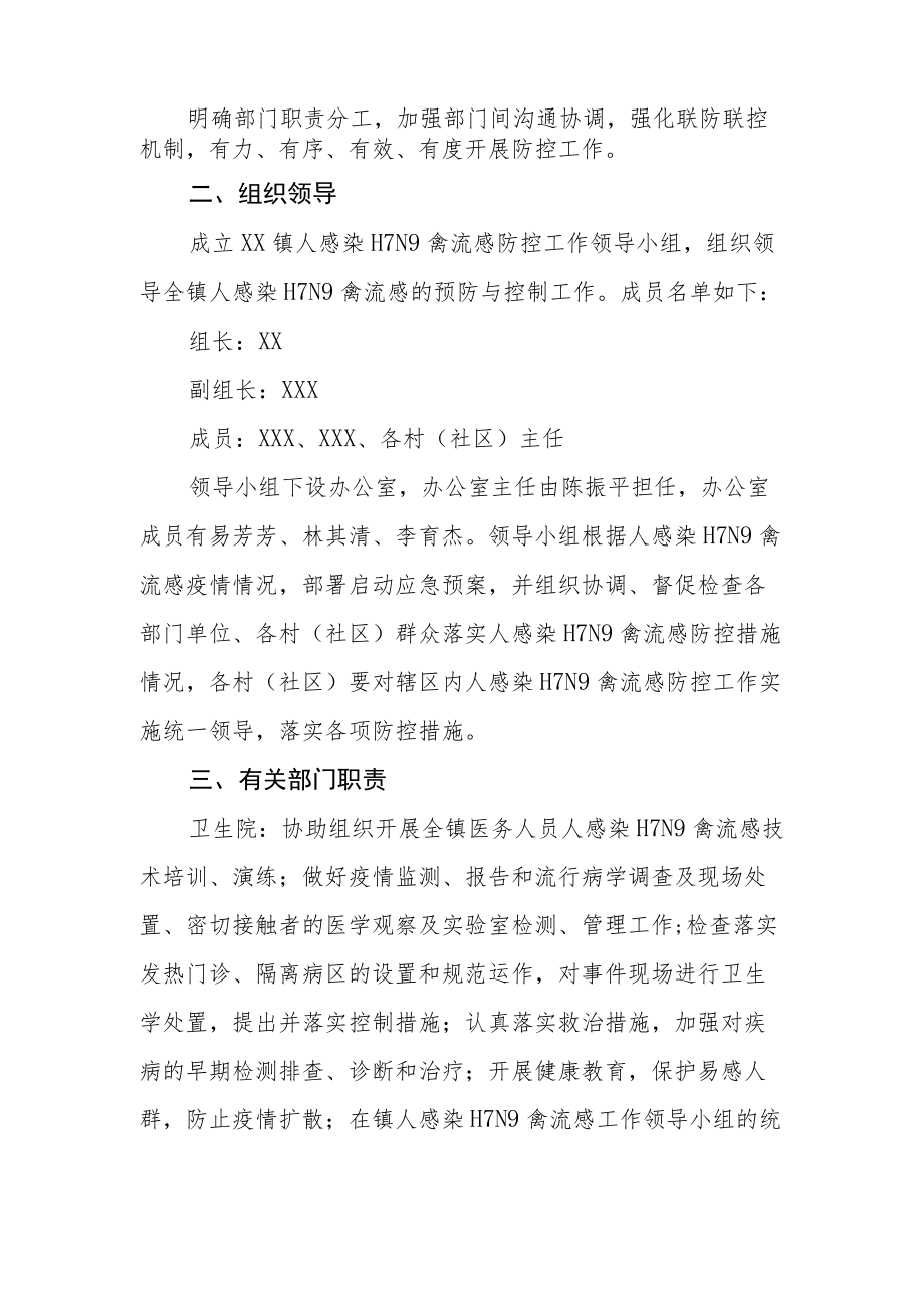 镇禽流感防控工作方案.docx_第2页