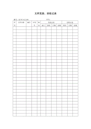 质量管理体系全套表格.docx