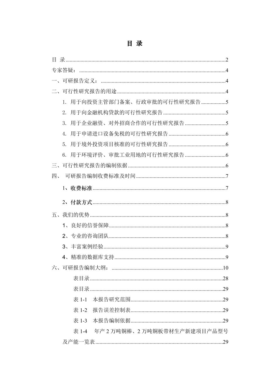 年产2万吨铜棒、2万吨铜板带材生产项目可行性研究报告.docx_第2页