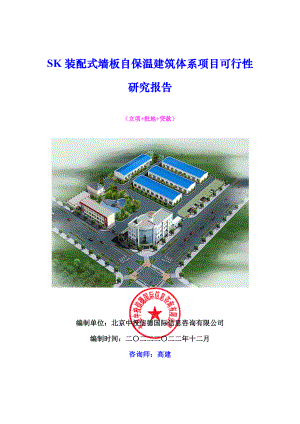 SK装配式墙板自保温建筑体系项目可行性研究报告.docx