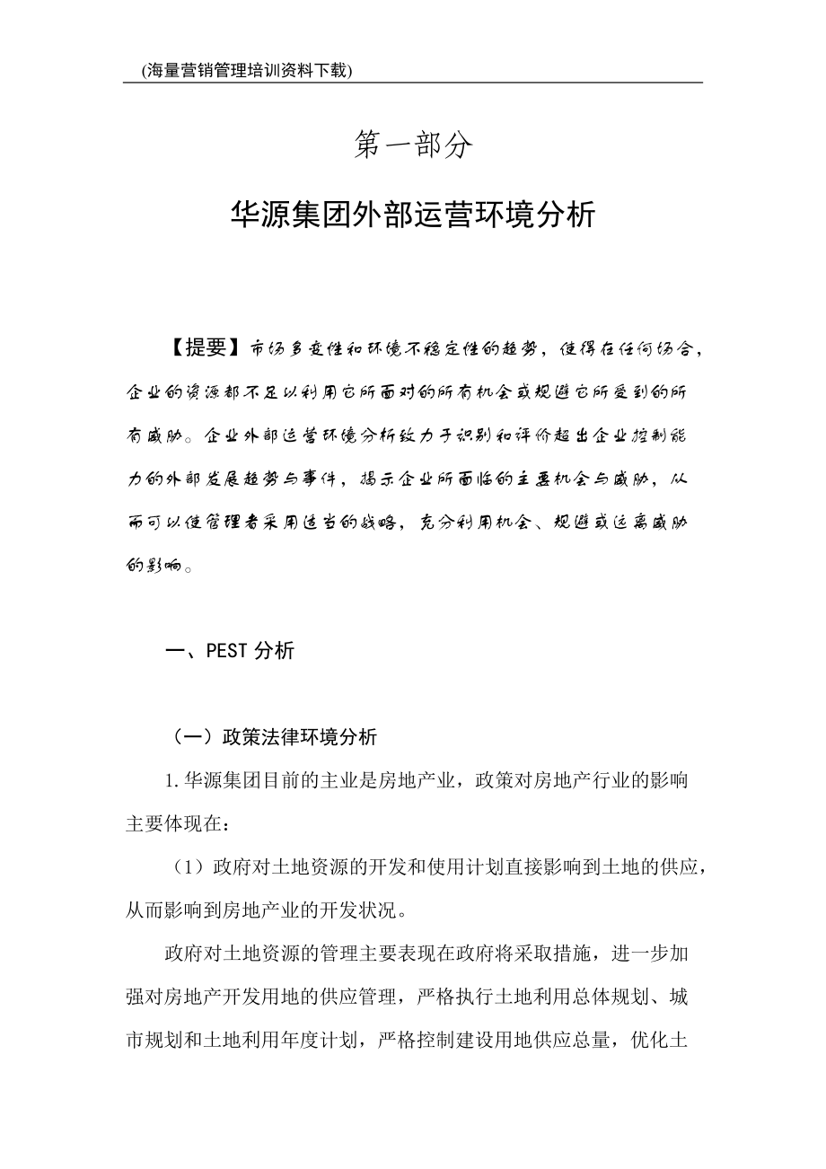 华源集团战略分析.docx_第1页