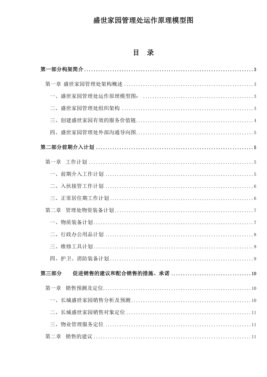 盛世家园管理处运作原理模型图.docx_第1页