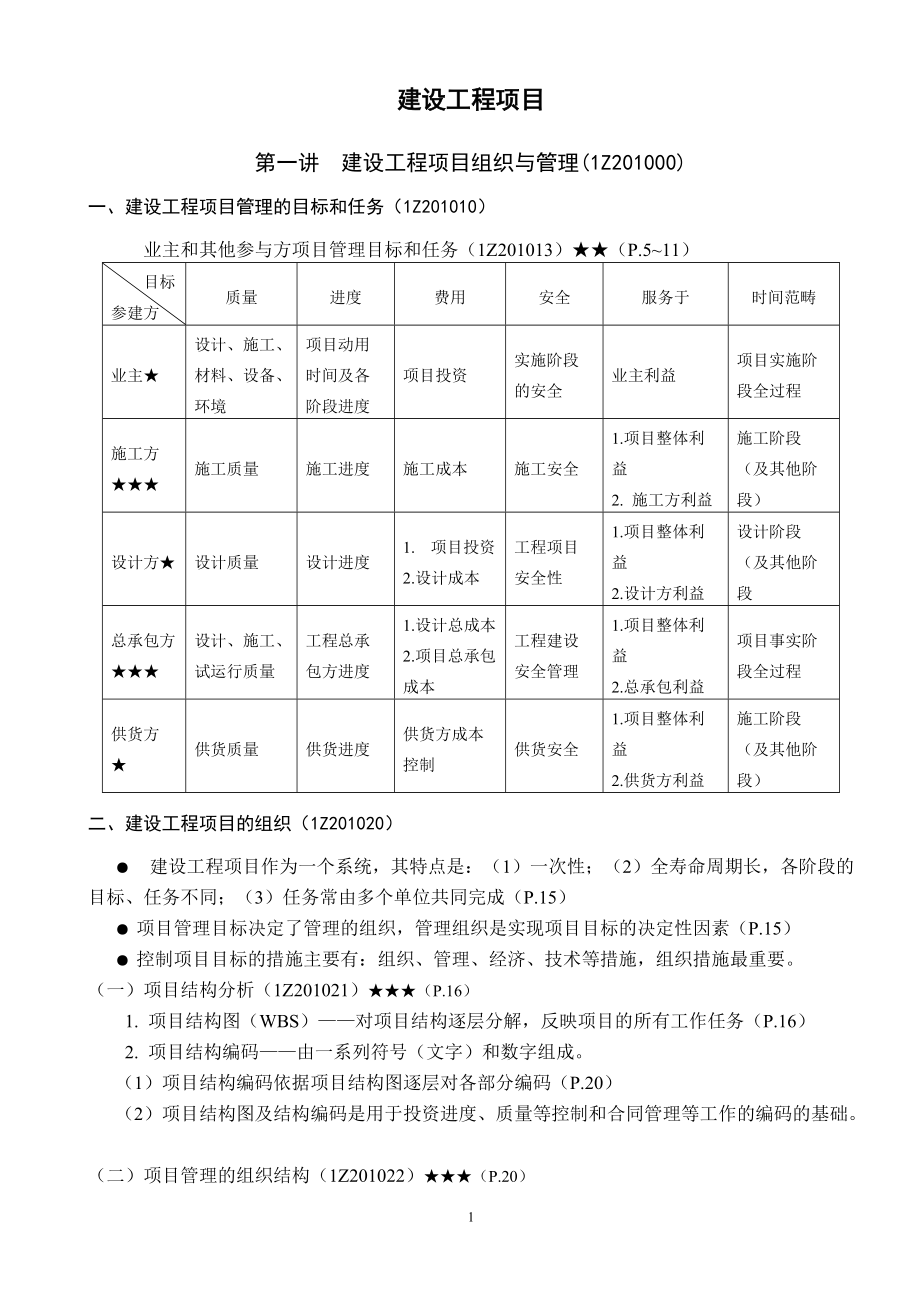 XXXX建设工程项目管理讲义.docx_第1页