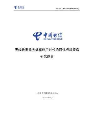 无线数据业务规模应用时代的网优应对策略研究报告.docx