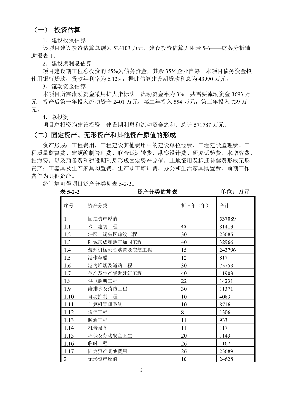 港口项目投资效益分析.docx_第2页