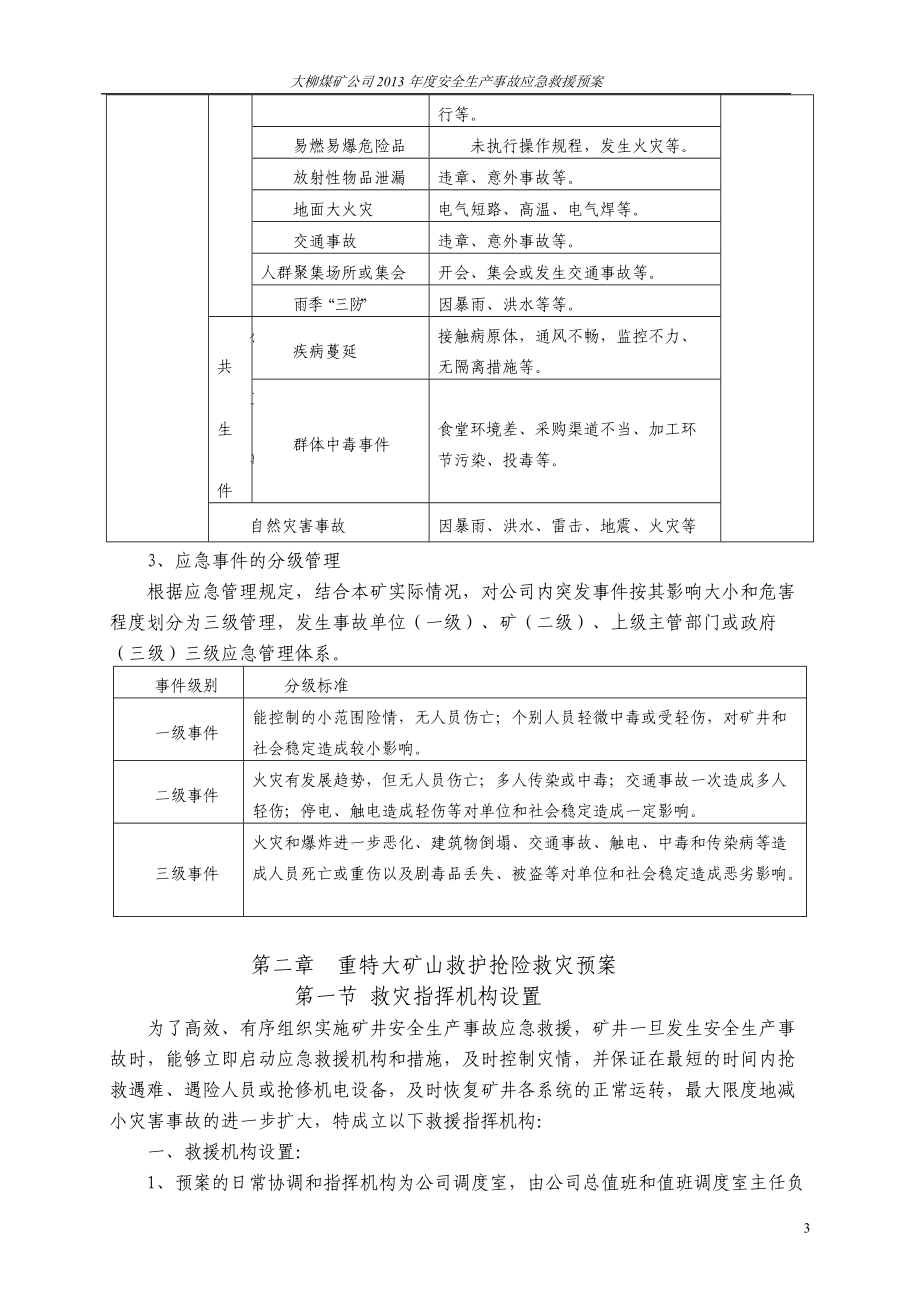 某煤矿公司安全生产事故应急救援预案.docx_第3页