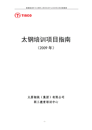 太钢培训项目指南.docx