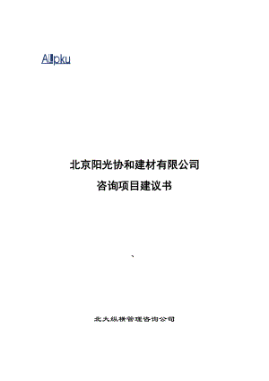 某咨询、昂博普亚项目计划书（DOC35页）.docx