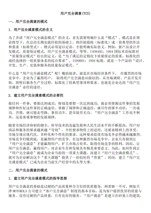 用户完全满意的经营理念和经营战略.docx