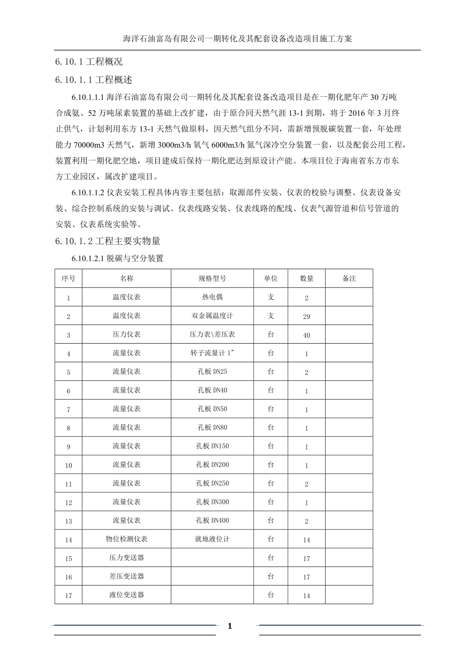 海洋石油富岛有限公司一期转化及其配套设备改造项目施.docx_第3页