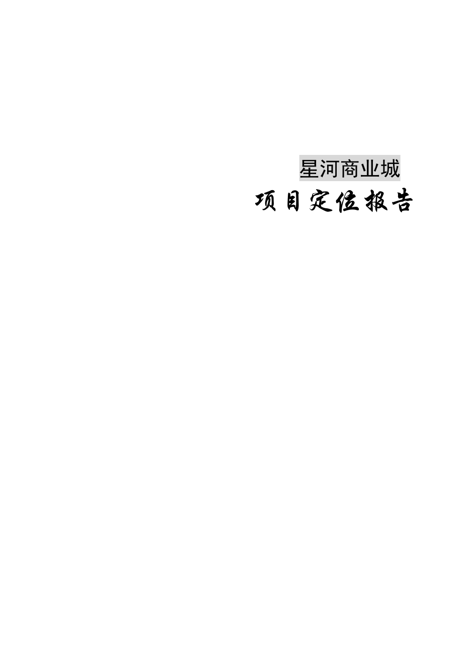 某商业城项目定位报告.docx_第1页