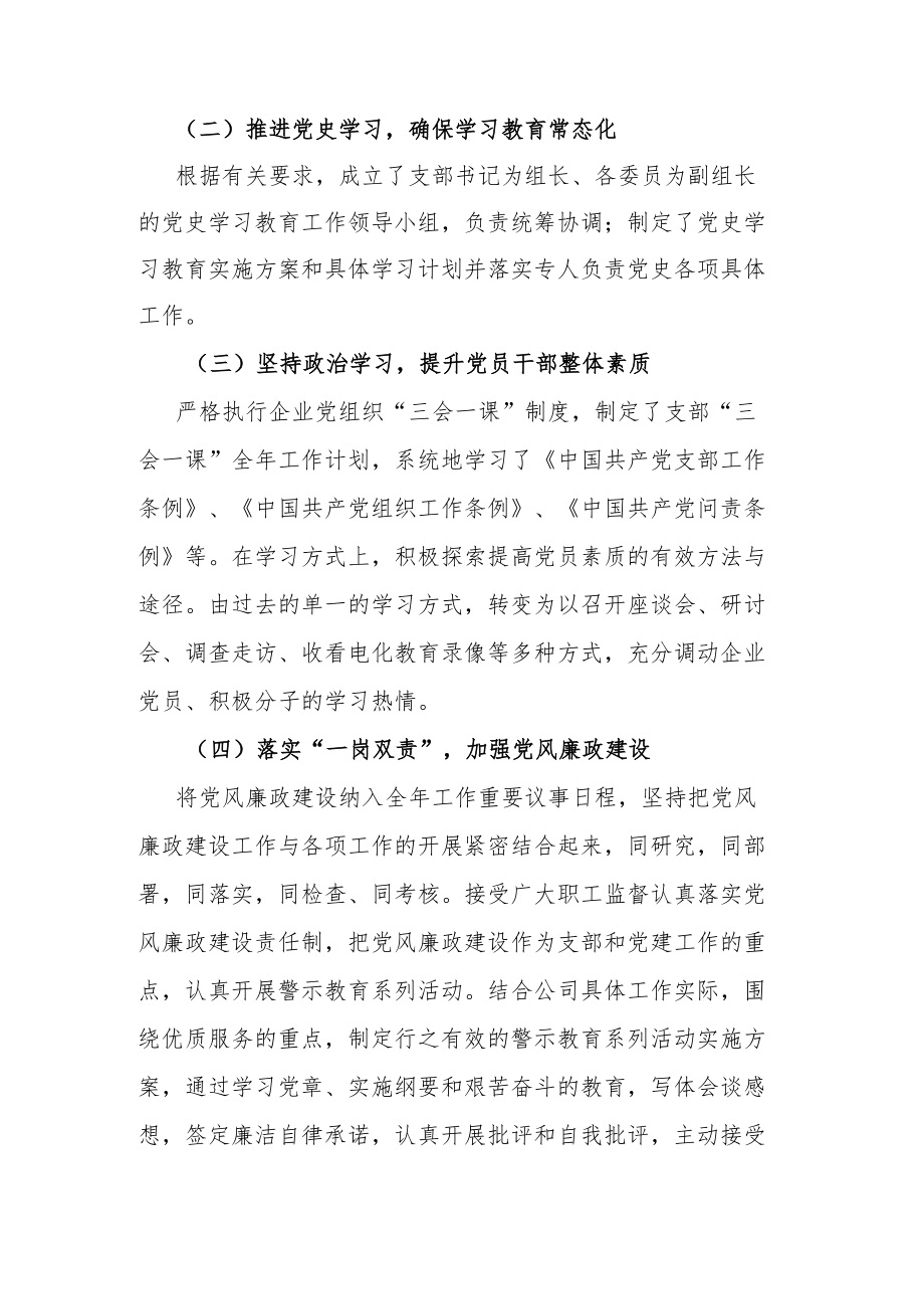 党支部书记抓党建工作述职报告.docx_第2页