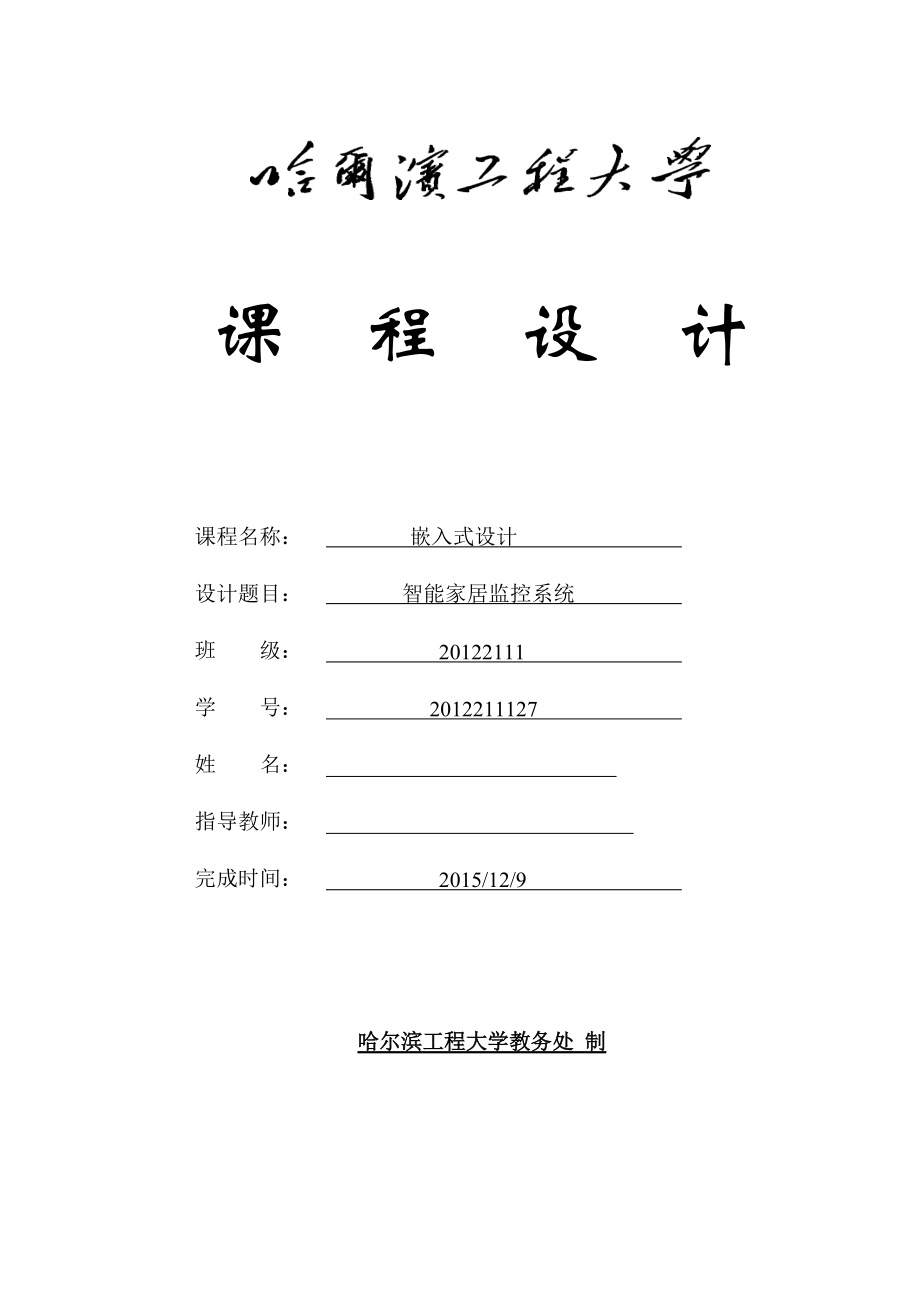 嵌入式项目书.docx_第1页